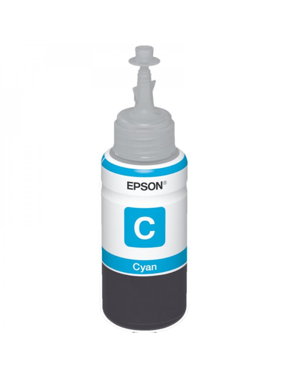 Epson botella tinta ecotank t6641 cyan
