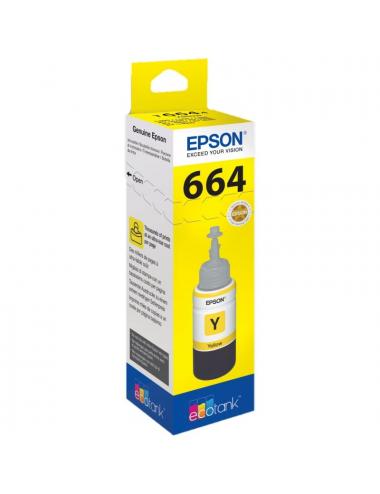 Epson botella tinta ecotank t6641 amarillo