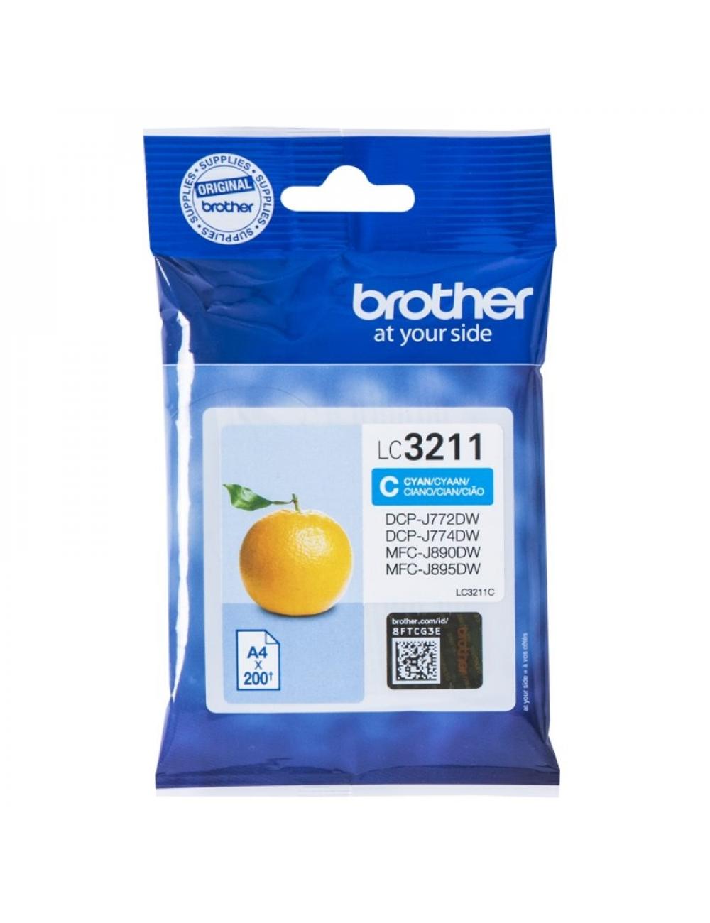 Brother cartucho lc3211c cyan