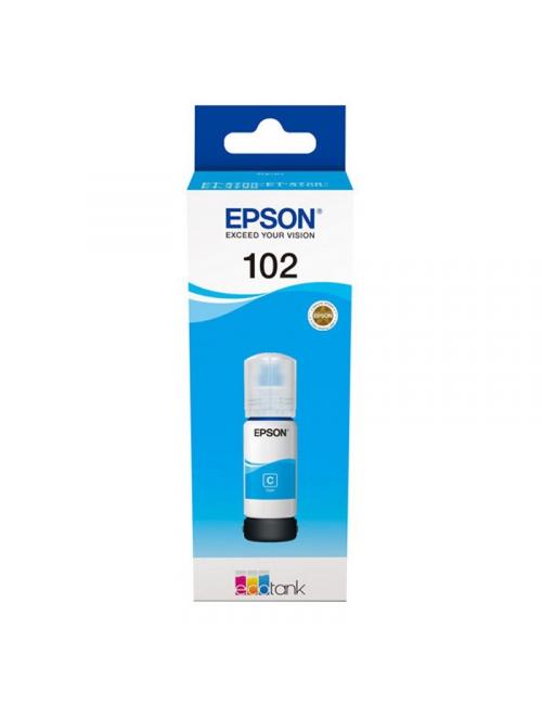 Epson botella tinta ecotank 102 cyan