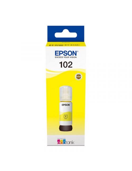 Epson botella tinta ecotank 102 amarillo