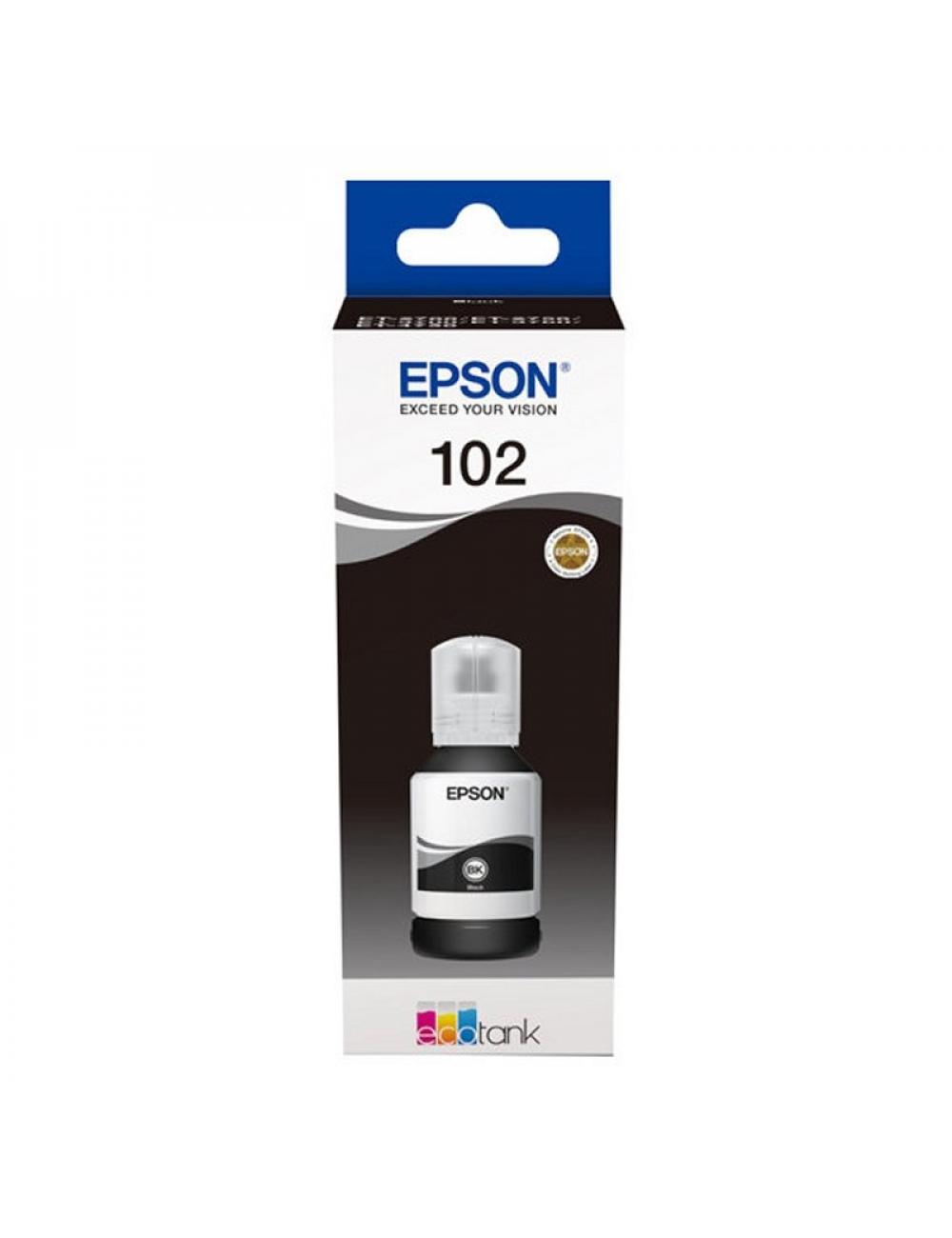Epson botella tinta ecotank 102 negro
