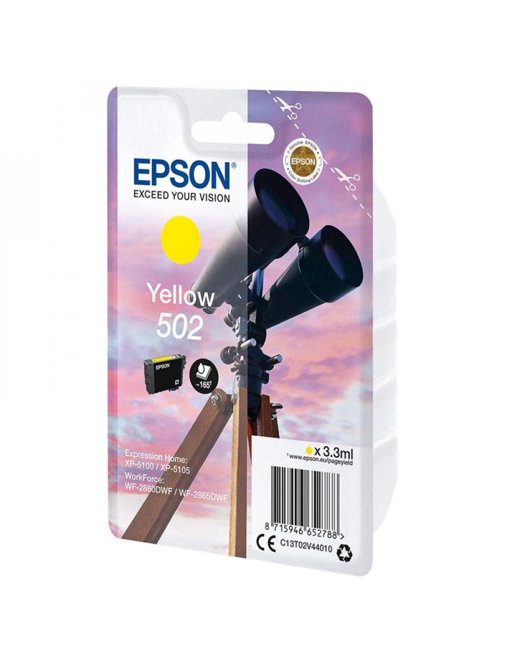 Epson cartucho 502 amarillo