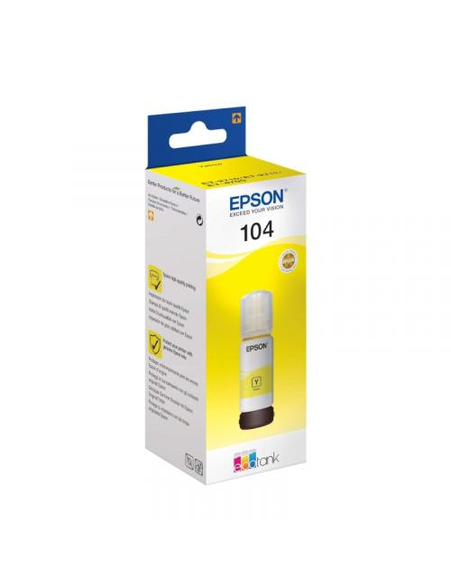 Epson botella tinta ecotank 104 amarillo