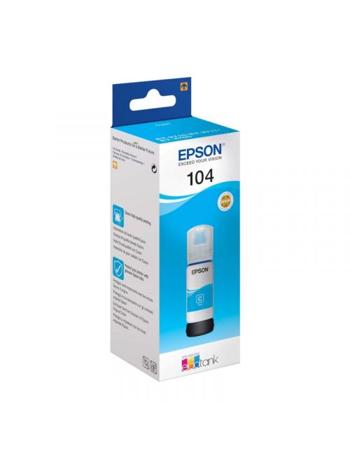 Epson botella tinta ecotank 104 cyan