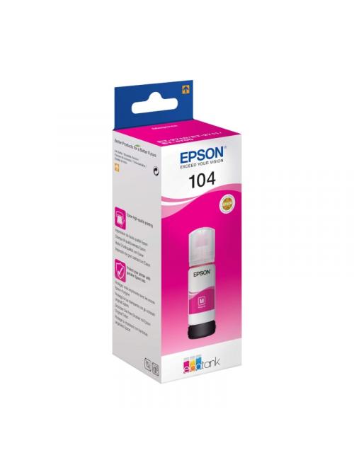 Epson botella tinta ecotank 104 magenta