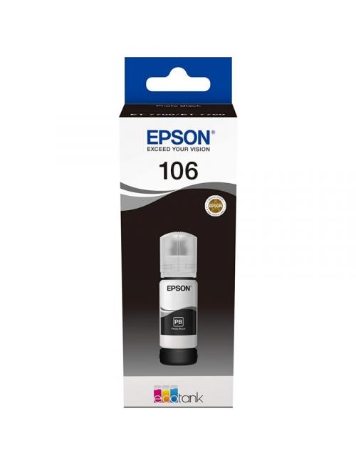Epson botella tinta ecotank 106 negro