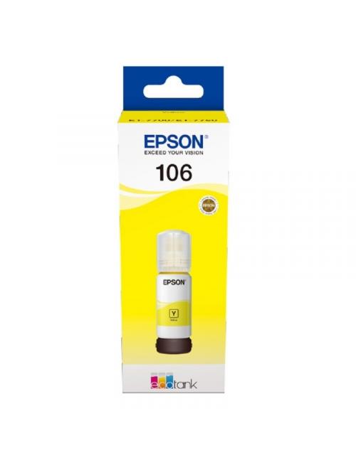 Epson botella tinta ecotank 106 amarillo