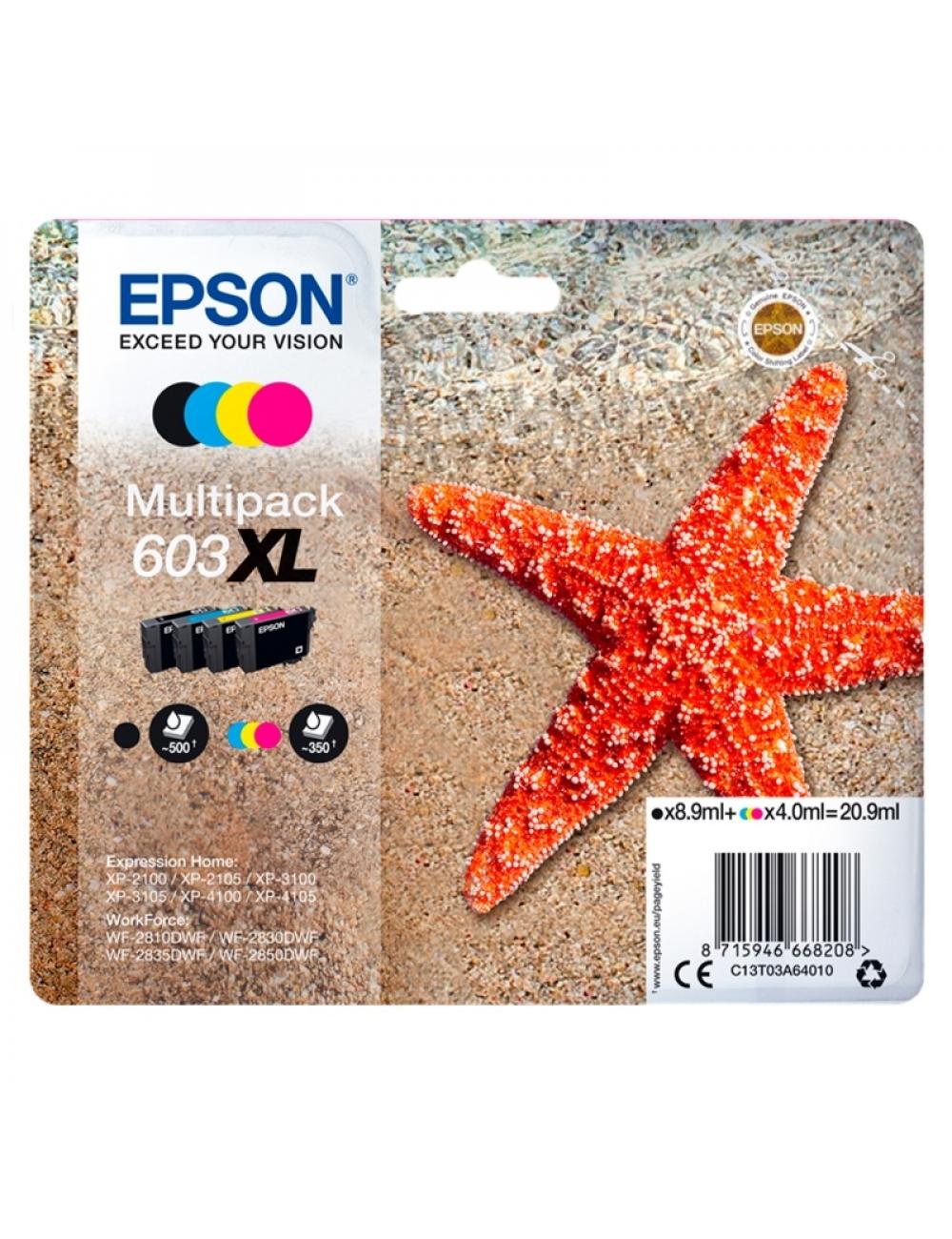Epson cartucho multipack 603xl 4 colores