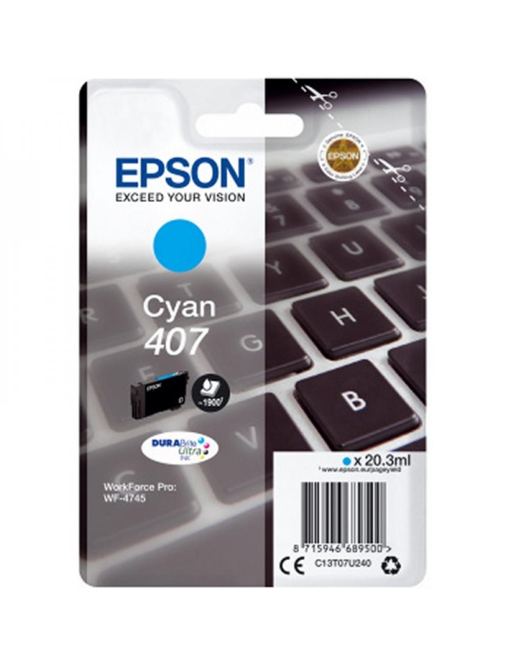 Epson cartucho wf-4745 cyan