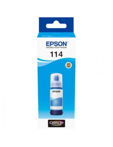 Epson botella tinta ecotank 114 cyan