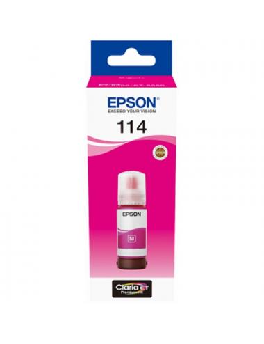 Epson botella tinta ecotank 114 magenta