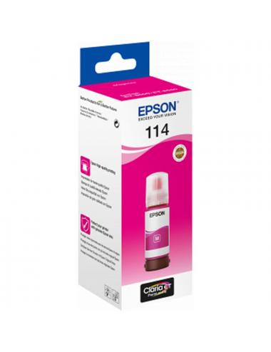 Epson botella tinta ecotank 114 magenta