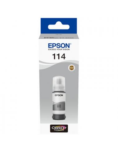 Epson botella tinta ecotank 114 gris