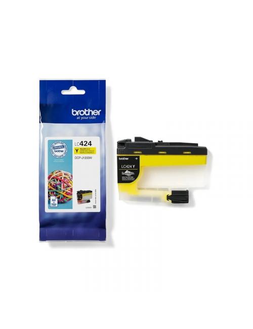 Brother cartucho lc424y amarillo