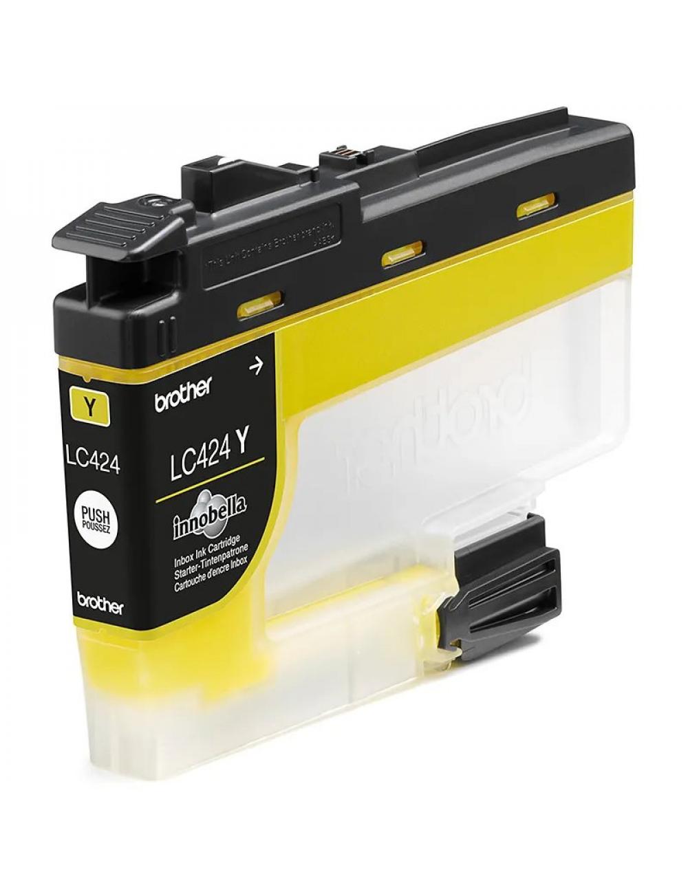 Brother cartucho lc424y amarillo