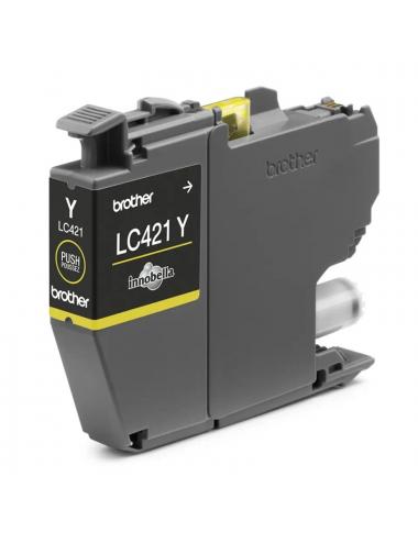 Brother cartucho lc421y amarillo