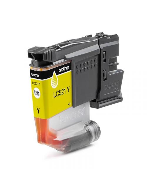 Brother cartucho lc521y amarillo