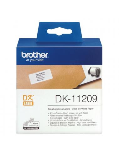 Brother etiquetas dk11209 direcci 29x69 mm 800 u