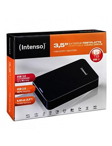 Intenso hdd externo 6031514 6tb 3.5" usb 3.0 negro