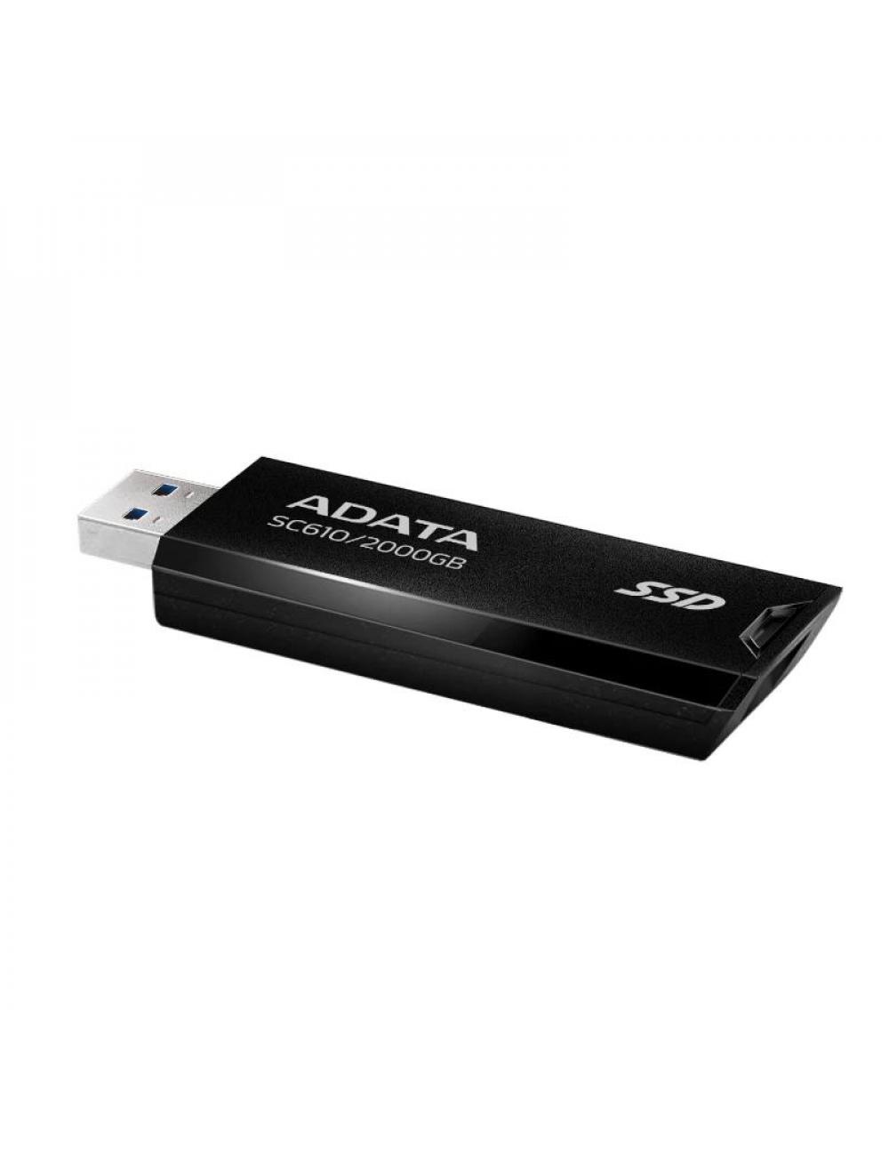 Adata sc610 ssd externo 2tb usb 3.2 gen2 negro