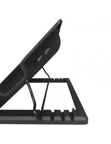 Ewent ew1258 soporte ventilador portatil 17"+2 usb