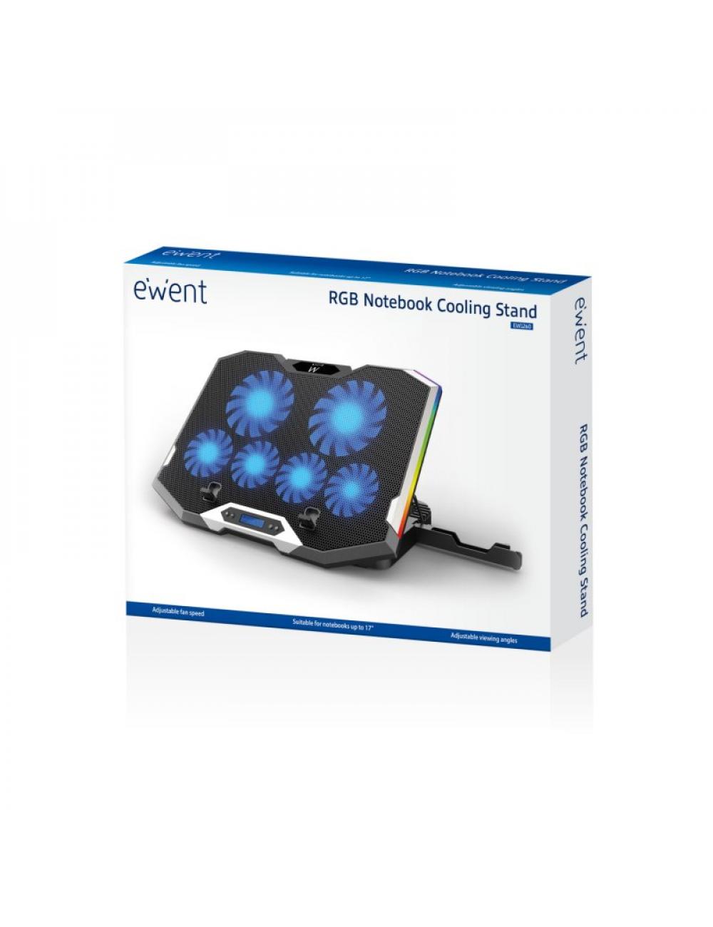 Ewent refrigeracion y soporte portatil 6 vent. 17"