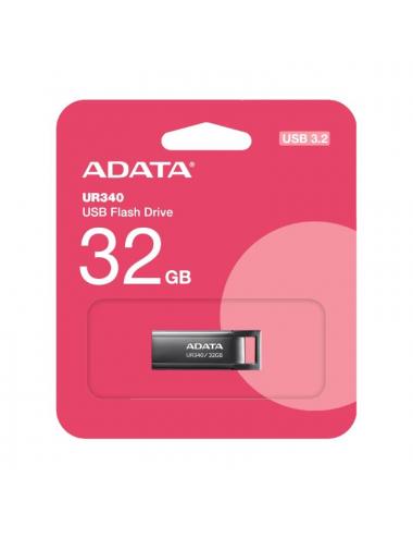 Adata lapiz usb ur340 32gb usb 3.2 metal black