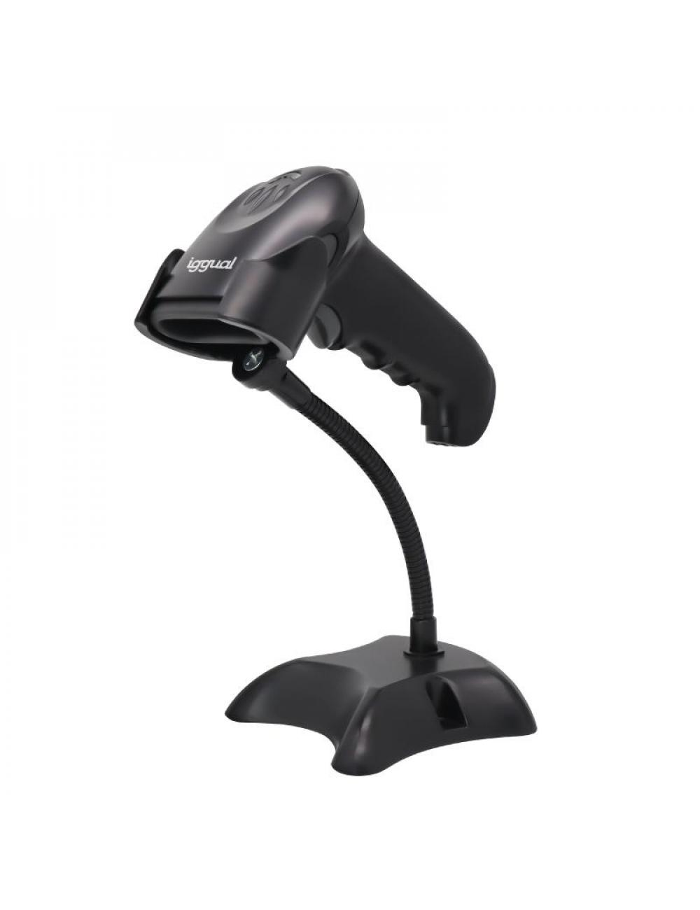 Iggual lector cigo barras 2d usb gatillo soporte