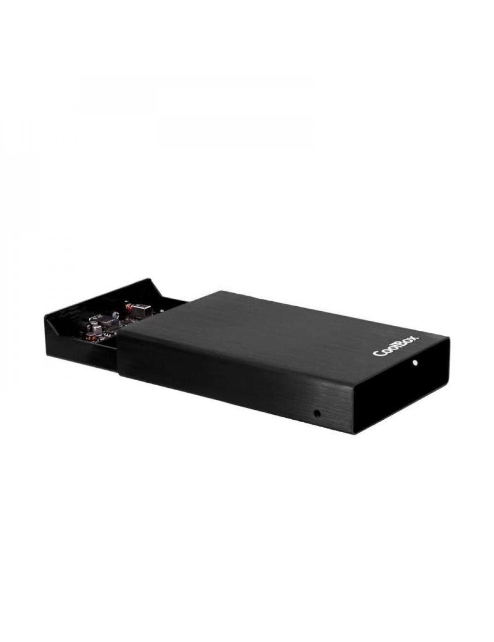 Coolbox caja hdd 3.5" sca-3533 usb3.0 negra alum
