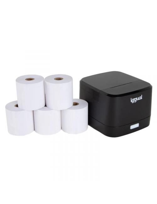 Iggual kit impresora t駻mica tp easy 58 + 5 rollos