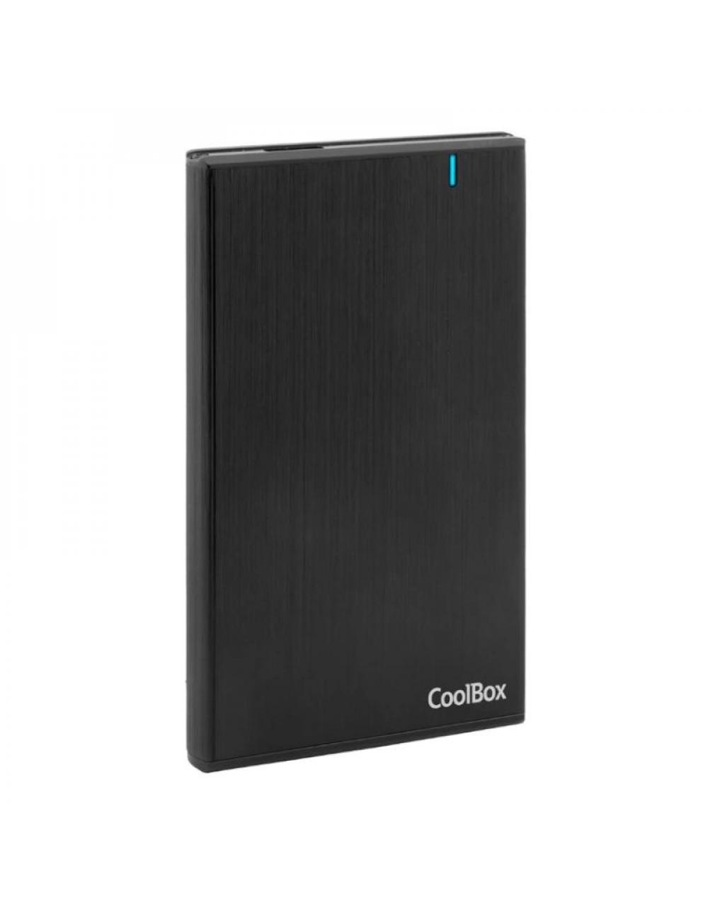 Coolbox carcasa hdd/ssd 2.5" slim a2540 alum.negro