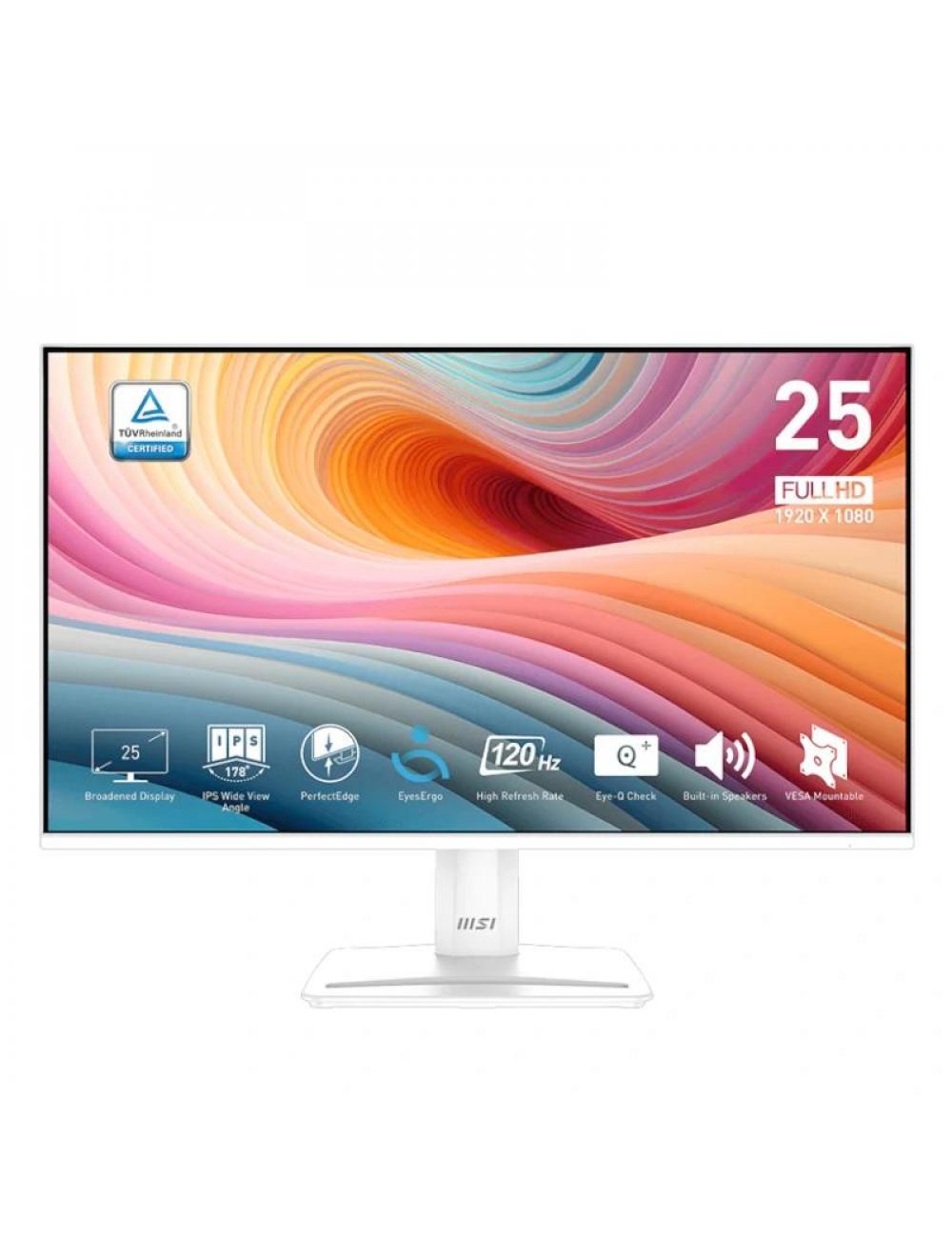 Msi mp251w e2 monitor 24.5" ips fhd 16:9 120h vga