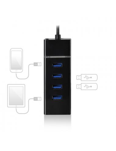 Ewent e1137 hub usb tipo c 4 pueros usb 3.1