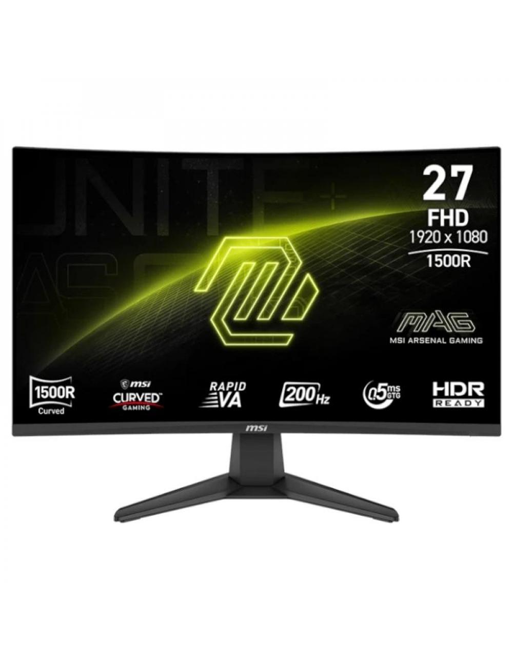 Msi mag276cf e20 monitor 27" fhd 200hz 0.5ms curv