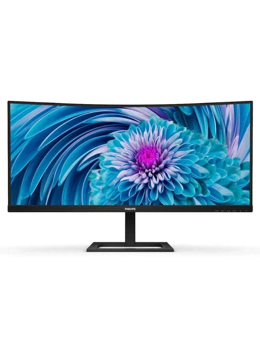 Philips 346e2cuae monitor 34"wqhd hdmi dp usb cur