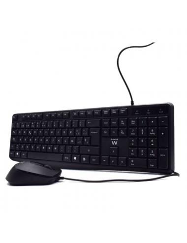 Ewent ew3006 kit teclado+ raton escrit. silenciosa