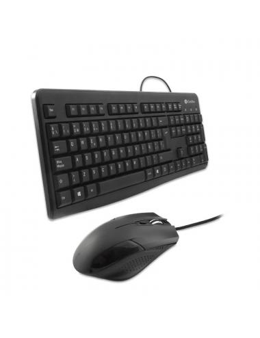 Coolbox kit teclado + raton usb con cable