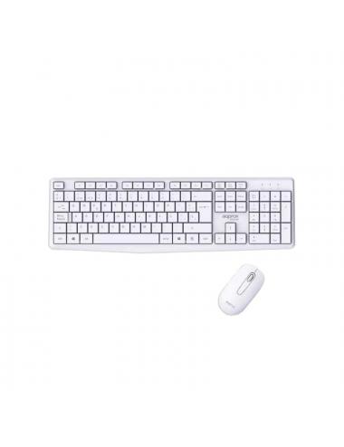 Approx teclado+raton inalamb x420w 1000dpi blanco