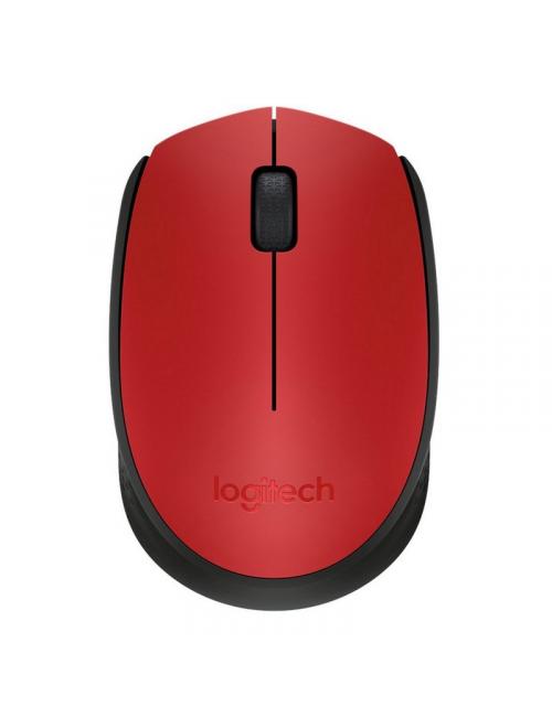 Logitech m171 rat inal疥brico 1000 dpi neg/rojo
