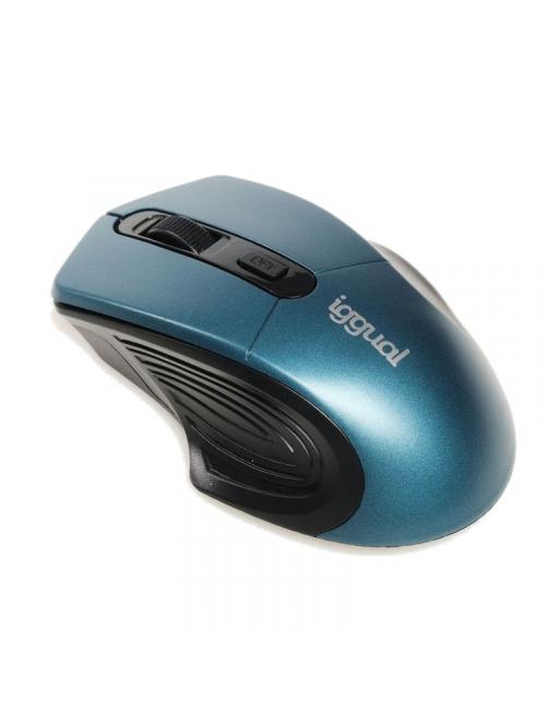Iggual rat inal疥brico ergonomic-l-1600dpi azul