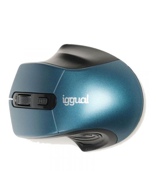 Iggual rat inal疥brico ergonomic-l-1600dpi azul