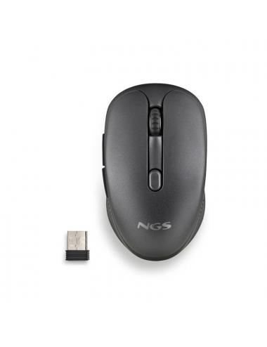 Ngs raton inalambrico recargable silencioso negro