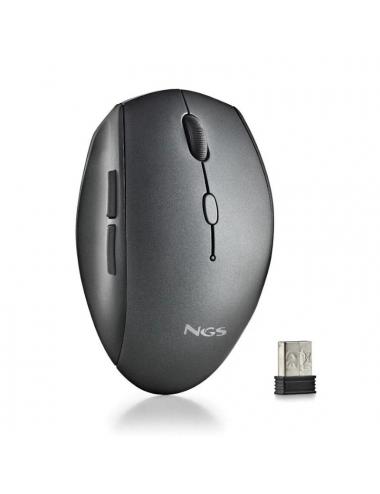 Ngs raton inalambrico con teclas silenciosas negro