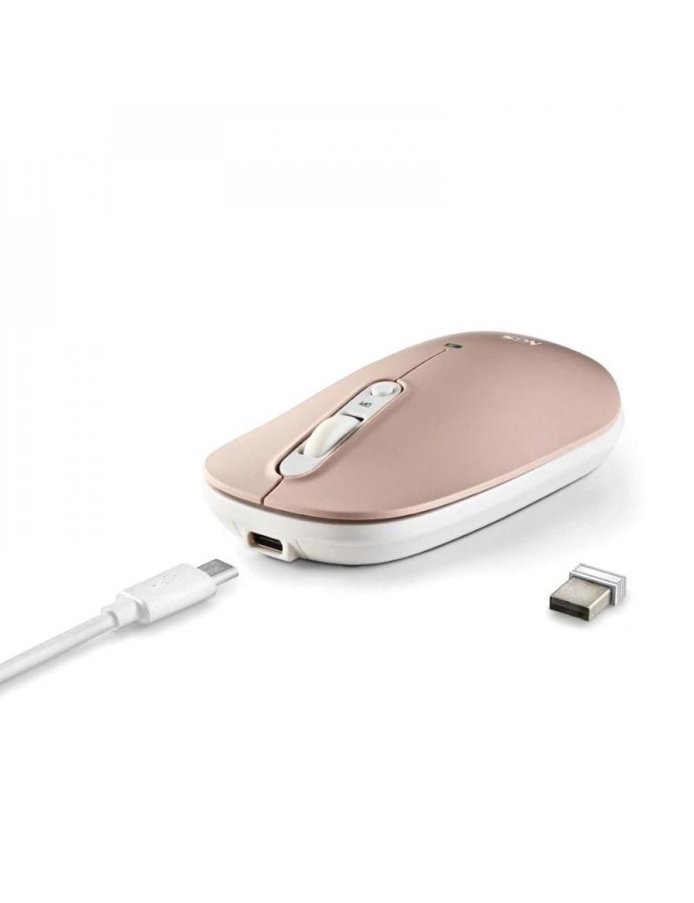 Ngs raton multidispositivo 2.4ghz recargable shell