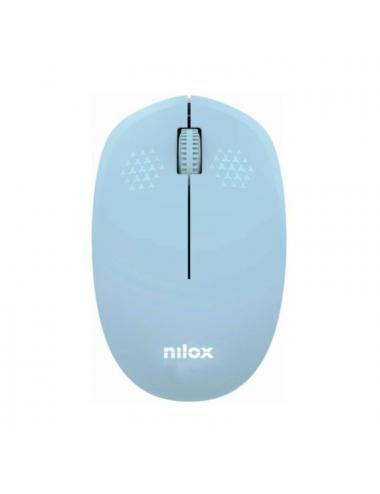 Nilox rat wireless, 1000 dpi, 3 botones, azul