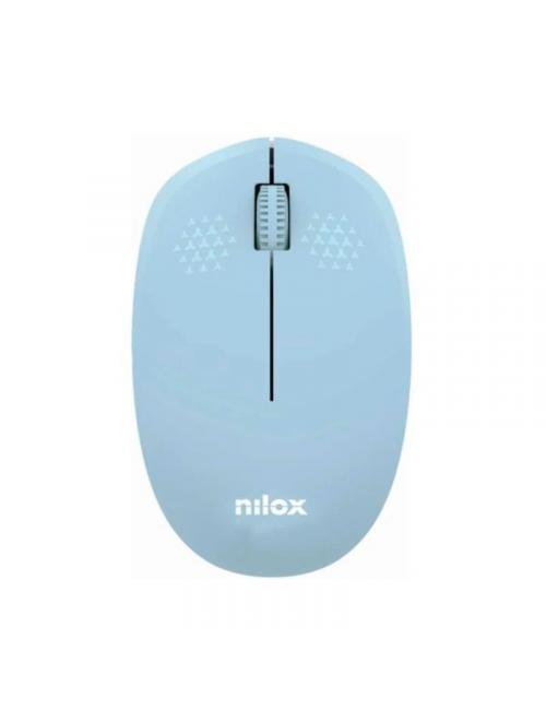 Nilox rat wireless, 1000 dpi, 3 botones, azul