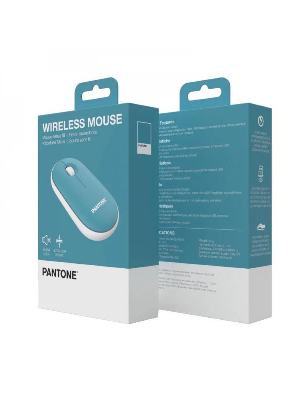 Celly raton pantone inalambrico azul click silen.