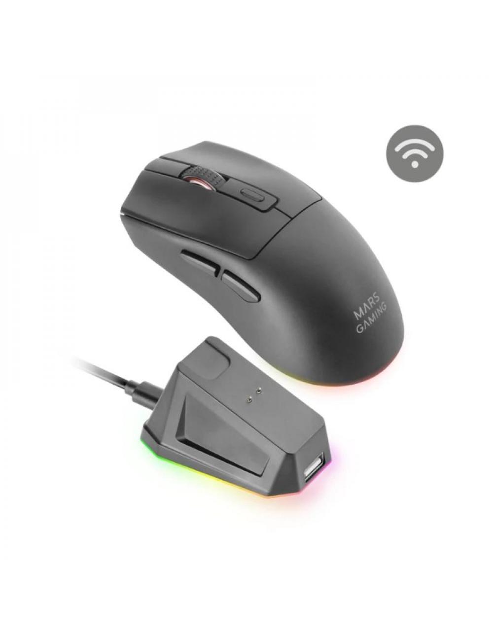 Mars gaming raton ultraligero mmt3 blanco