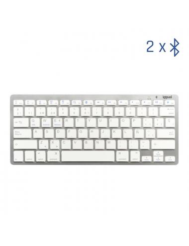 Iggual teclado bluetooth slim tkl-bt plata 2 canal